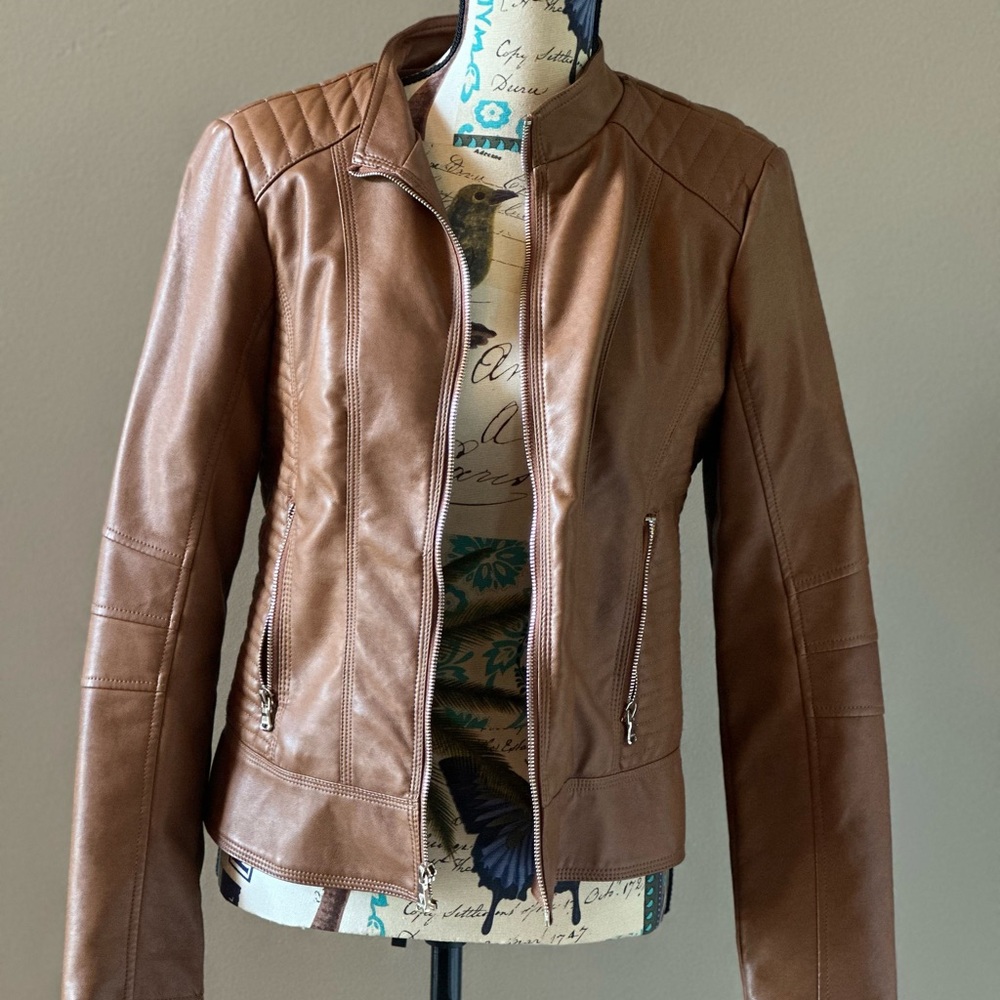 Guess faux leather jacket  , in excellent condition ~ great buy